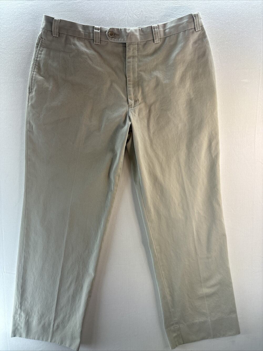 Ralph Lauren Men’s Tan Khaki Dress Pants 36x29 Classic Fit Flat Front 100%cotton